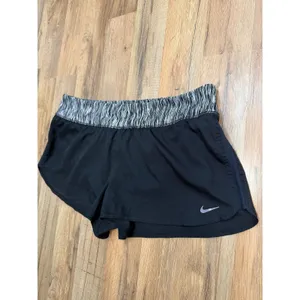 Nike Dri Fit‎ Running Shorts Women XL Black Athletic Lined Gym Active thumbnail 3