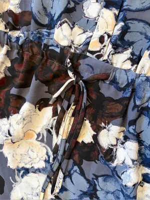 Lila Rose Floral Long Sleeve High Low Dress Size 6 Dark Academia Romantic thumbnail 4