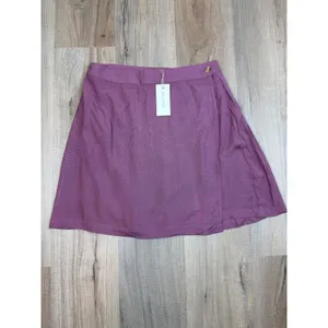 NWT Sim & Sam Wissfull Mauve Pleated Front Mini Wrap Skirt Urban Sample Size M thumbnail 5