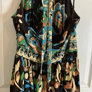 Jones New York Y2K Halter Midi Dress Paisley Floral Silk-Look Cottagecore 10 thumbnail 8