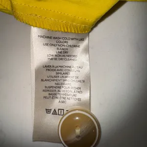 Anthropologie Yellow Wide Leg Pants with White Paisley thumbnail 13