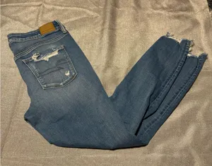 American Eagle Outfitters Blue Jeggings Skinny Fit thumbnail 1
