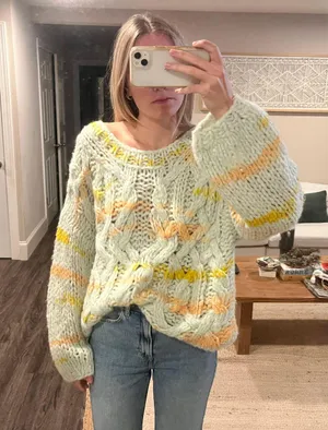 Anthropologie Jojo Cable Knit Sweater thumbnail 1