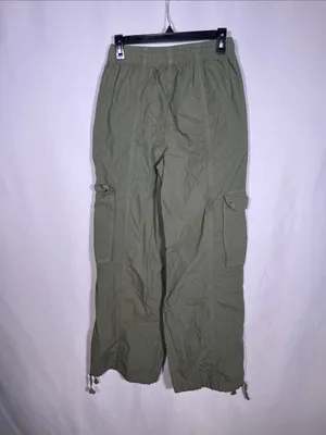 Aerie Womens High Waisted Baggy Cargo Pant Green Xs thumbnail 4