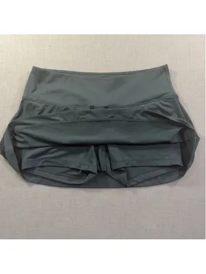 Nike Women’s Medium Grey Dri-FIT Tennis Skort Pleated Golf Athletic Skirt M thumbnail 4