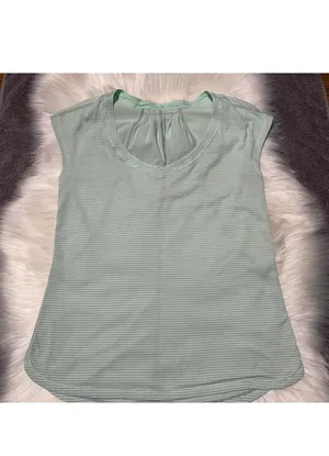 Lululemon Track Tee Heathered Fresh Teal / Fresh Teal thumbnail 7