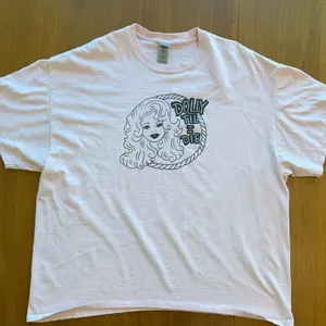 Gildan Vintage Dolly Til I Die Graphic Tee Light Pink Country Western Unisex 2XL XXL thumbnail 3