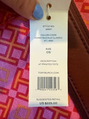 Tory Burch NWT Ella printed 4t tote bag honey suckle classic thumbnail 7