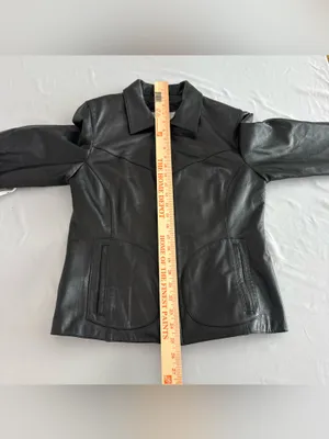 Vintage‎ Wilsons Leather Maxima Ladies Jacket 100% Leather Medium Black thumbnail 5