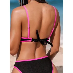 Cupshe Large Bikini Swim Top Bottoms V-Neck Adjustable Straps Tie Back Padded thumbnail 5