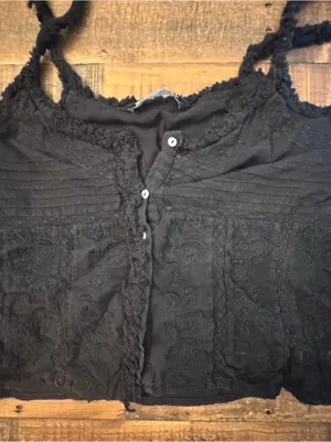 ZARA Cropped Button Camisole thumbnail 5