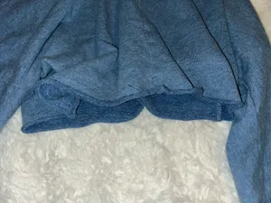 Forever 21 Cropped Hoodie Blue Sweatshirt thumbnail 8