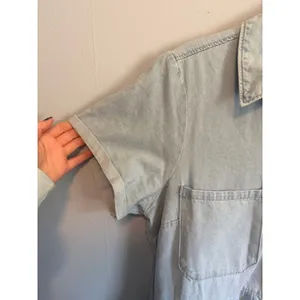 Show Me Your Mumu Birmingham Jean Dress Button Down Size Large 100% Cotton thumbnail 3