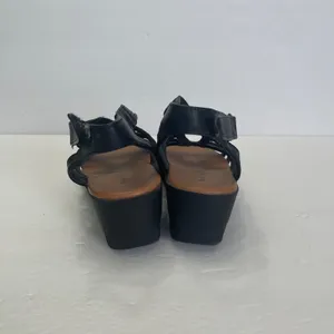 Baretraps Karlie Black Strappy Wedge‎ Sandals Womens 6M Comfort thumbnail 4