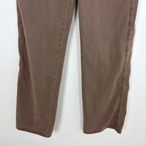 American Eagle Stretch Stovepipe Pant Brown High Waist Twill Earthy Size 00 thumbnail 4