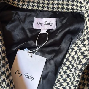 Cry Baby Black and White Houndstooth Cropped Jacket thumbnail 2