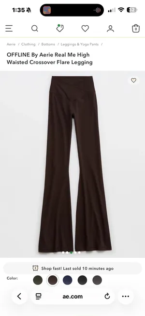 Aerie Flare Leggings Crossover thumbnail 3
