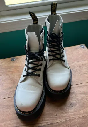 Dr. Martens White Jadon Boot thumbnail 1