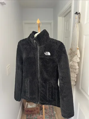 The North Face Mossbud Insulated Reversible Full Zip Puffer Fleece Jacket Black thumbnail 7