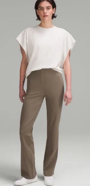 Lululemon 0 Smooth Fit Pull‎ On Flare Nomad Minimal Outdoor Athletic Taupe thumbnail 1