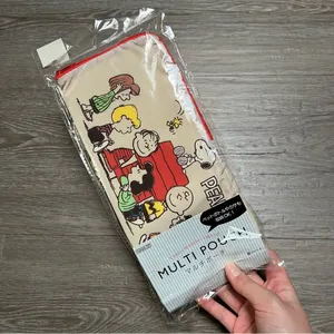 snoopy peanuts water bottle bag insulated carrier pouch thumbnail 1