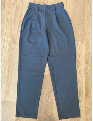 Halara High Waist Ankle Length Tapered Office Stretch Work Pants Light Azure XS thumbnail 2