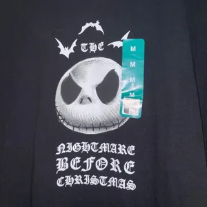 Primark Black and White Nightmare Before Christmas Jack Skellington T-Shirt thumbnail 2