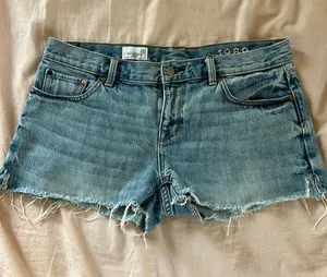 low rise denim shorts Blue Size 26 thumbnail 1