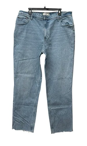 Abercrombie Fitch Jeans 34/18L The 90's Relaxed Ultra High Rise Curve Love CD1-8 thumbnail 1