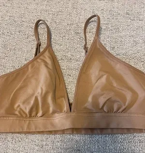 Uniqlo Beige Triangle Bralette thumbnail 1