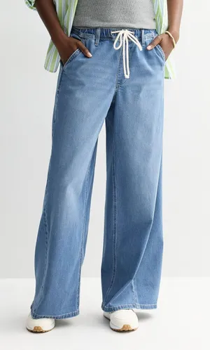 NWT Sonoma Goods For Life High Rise Wide Leg Pull On Jeans XL thumbnail 1