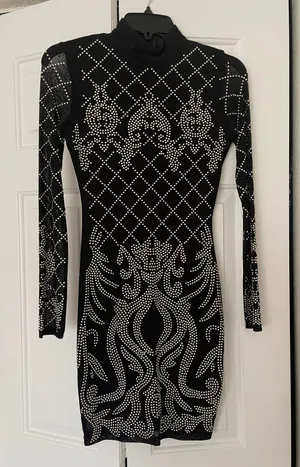Vintage New Year’s Eve Dress Black thumbnail 1