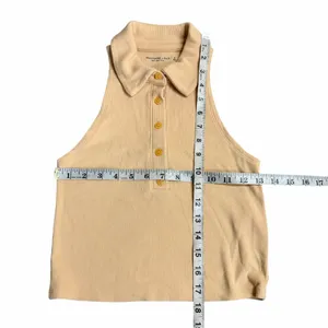 Abercrombie & Fitch Collared Ribbed Knit Sleeveless Polo Size Small thumbnail 2