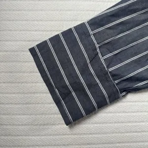 Abercrombie & Fitch Women’s XSP Striped Button Up Shirt Blue Slim Fit thumbnail 5