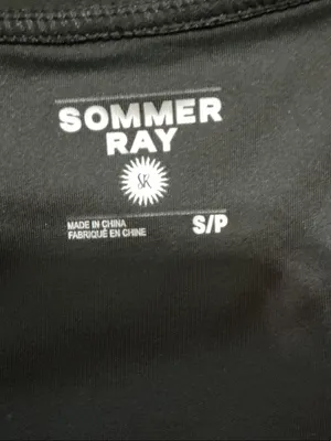 Sommer Ray Black Active Zip Jacket & Leggings Two Piece Set with White Lining thumbnail 5