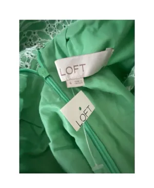 Loft Green Dress Midi thumbnail 5