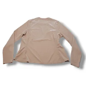 Top Size 3X Women's Plus Size Velour Seemed Long Sleeve Top Activewear Athletic thumbnail 3