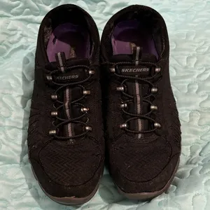 Skechers Womens Gratis In Motion Black Casual Shoes Sneakers Size 8.5 thumbnail 2