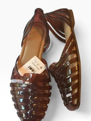 Time and Tru Women's Huarache Jelly Sandals Flats Sz 8 NWT thumbnail 3