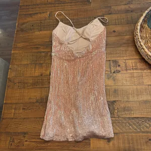 HELLO MOLLY Sparkling Rose Gold Mini Dress‎ thumbnail 3