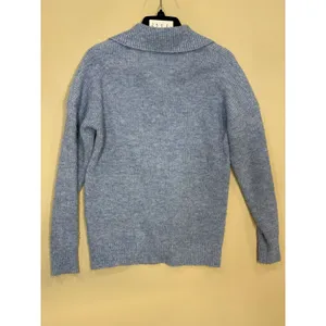 Central Park West Millie Oversized blue Polo Sweater Small thumbnail 5