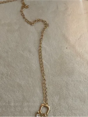 Gold Crystal Double-Row Necklace Chain - Women Jewelry thumbnail 5