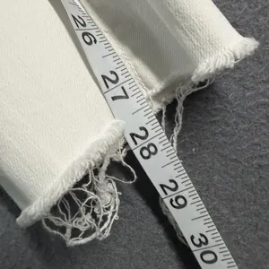 Ann Taylor LOFT Modern Straight Jeans Womens 4 27 White Mid Rise Raw Hem Denim thumbnail 8