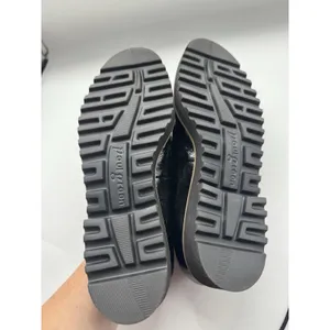 NWOB Paul Green Black Crinkle Patent Leather Penny Loafer Shoes Slip On Womens 6 thumbnail 9