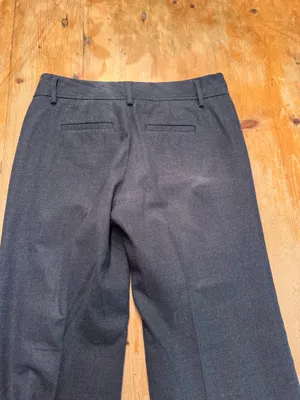 Banana Republic Wide-Leg Gray Wool Trouser Pants thumbnail 2