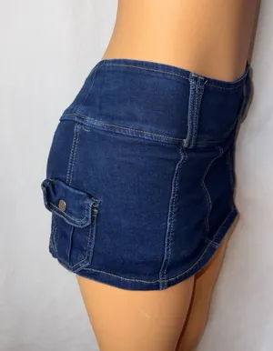 Denim mini skirt Blue thumbnail 3