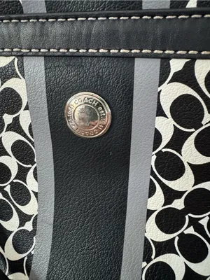 COACH Chelsea Signature Heritage Leather Tote thumbnail 4