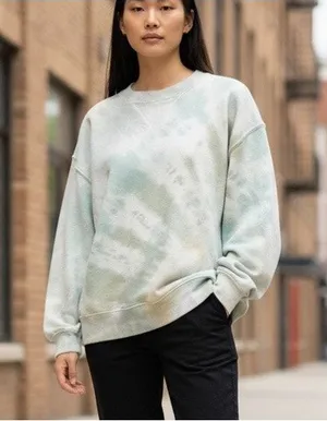 Abercrombie & Fitch Size S Tie Dyed Sweatshirt Soft A & F Collection Crop Boho thumbnail 1