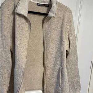 Swiss Tech Beige Teddy Jacket Size L thumbnail 7