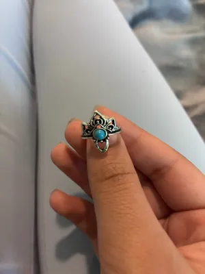 Silver Vintage Bohemian Lotus Flower Ring thumbnail 3